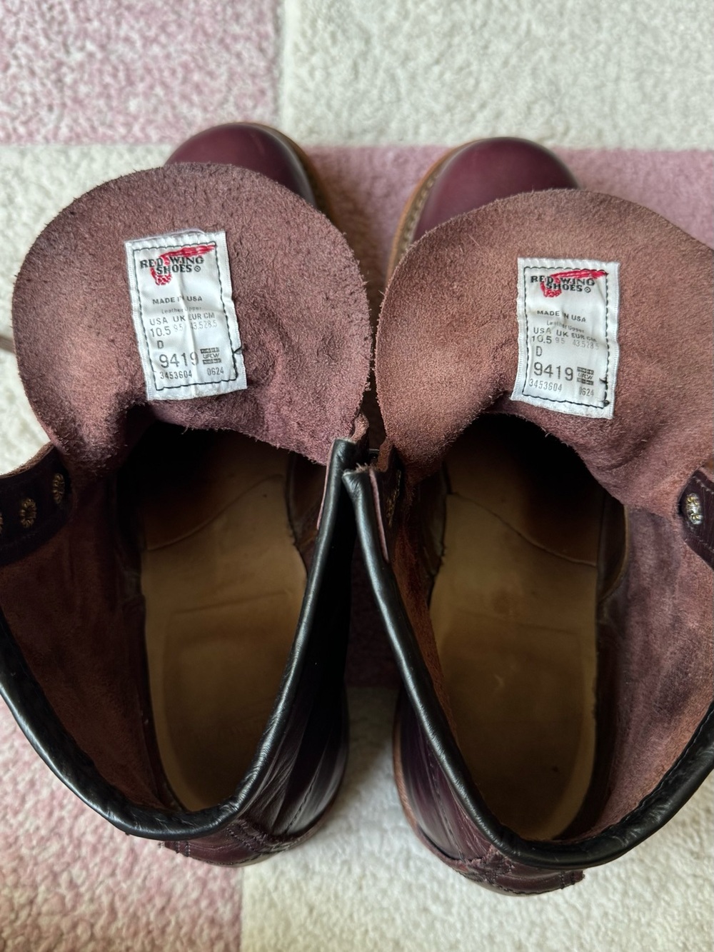 Men's Red Wing Heritage 6-inch boot in Black Cherry Excalibur Leather - Picture 7 of 8